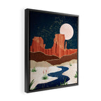 Desert Stars River Framed Canvas Print Gallery Image 2