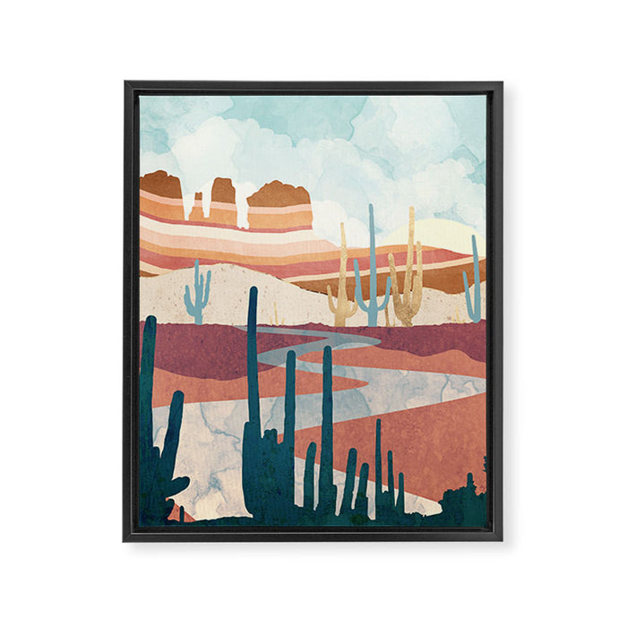 Desert Vista Framed Canvas Print Gallery Image 1