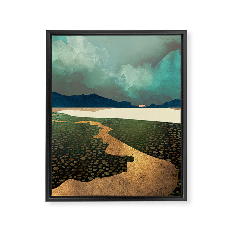 Distant Land Framed Canvas Print Gallery Image 8