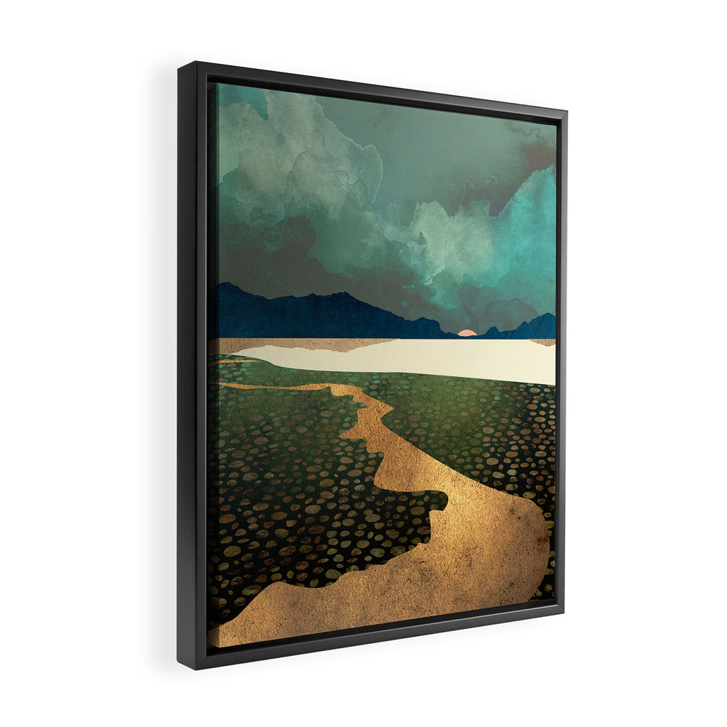 Distant Land Framed Canvas Print Gallery Image 2
