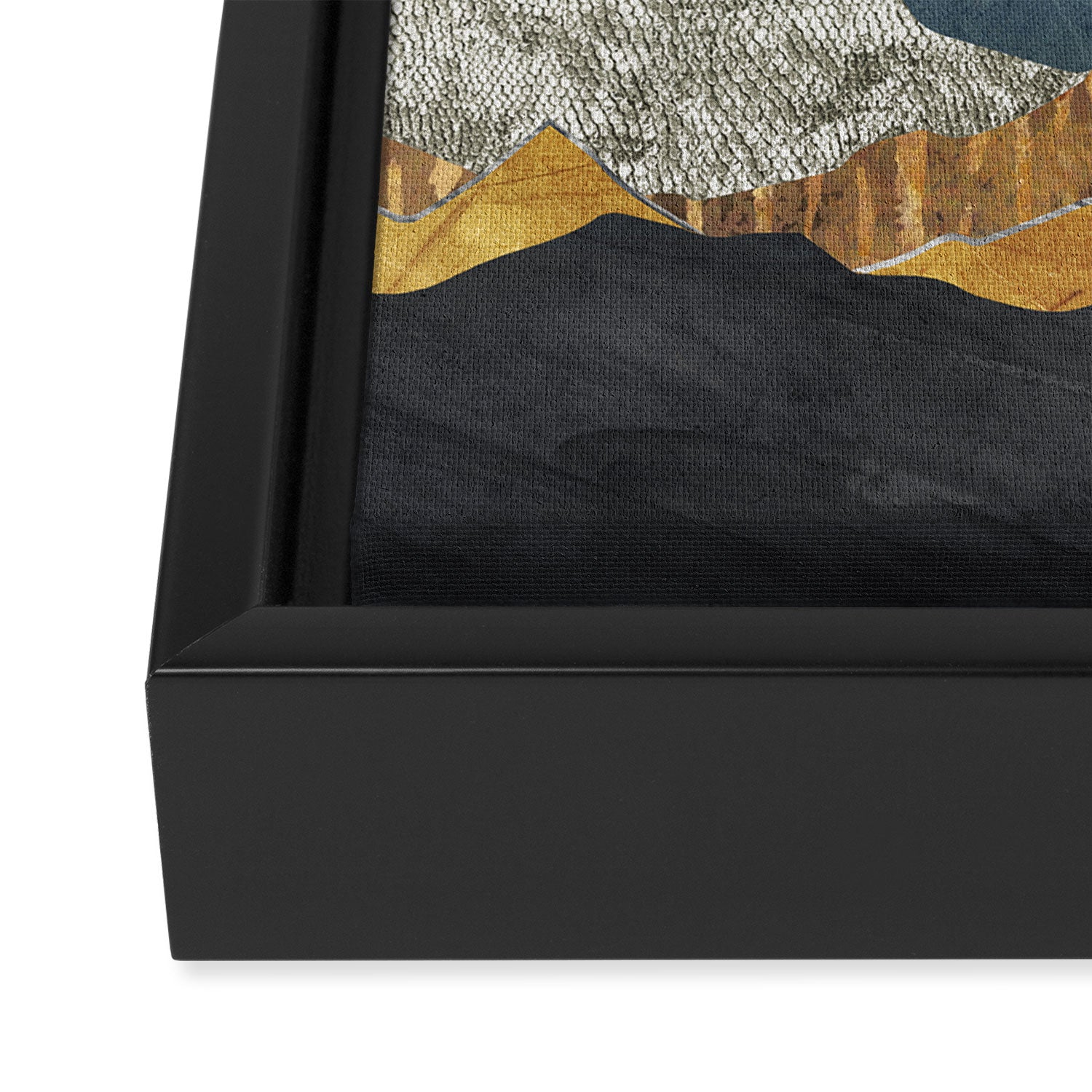 Distant Peaks Framed Canvas Print Gallery Image 3