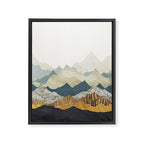 Distant Peaks Framed Canvas Print Gallery Image 8