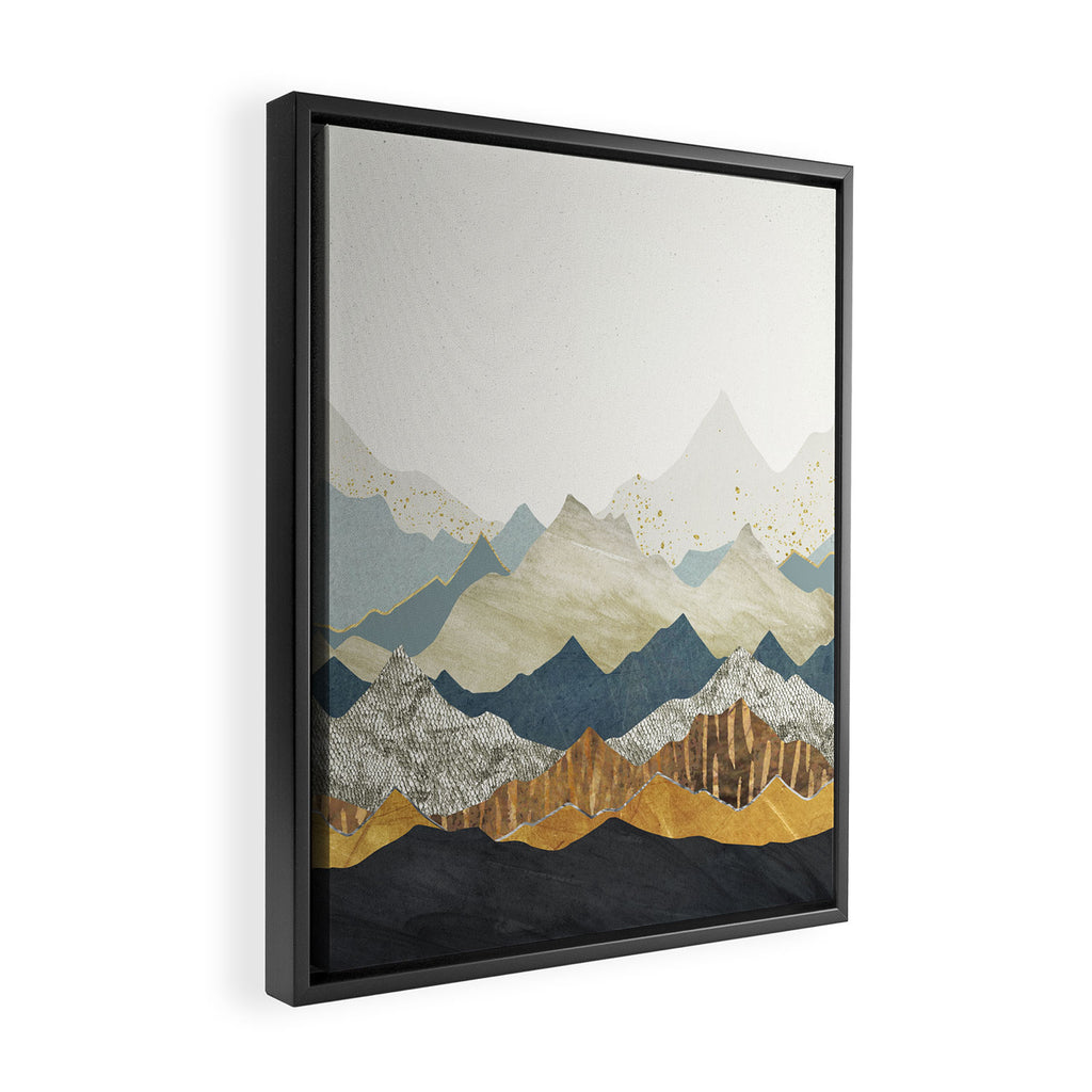 Distant Peaks Framed Canvas Print Gallery Image 2