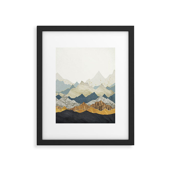Distant Peaks Framed Art Print Gallery Image 1