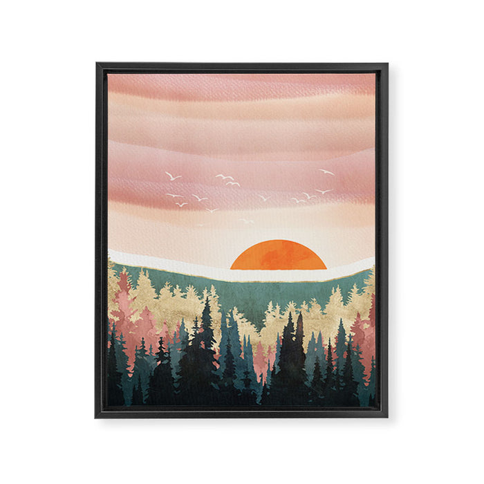 Dusk Calm Framed Canvas Print Gallery Image 1