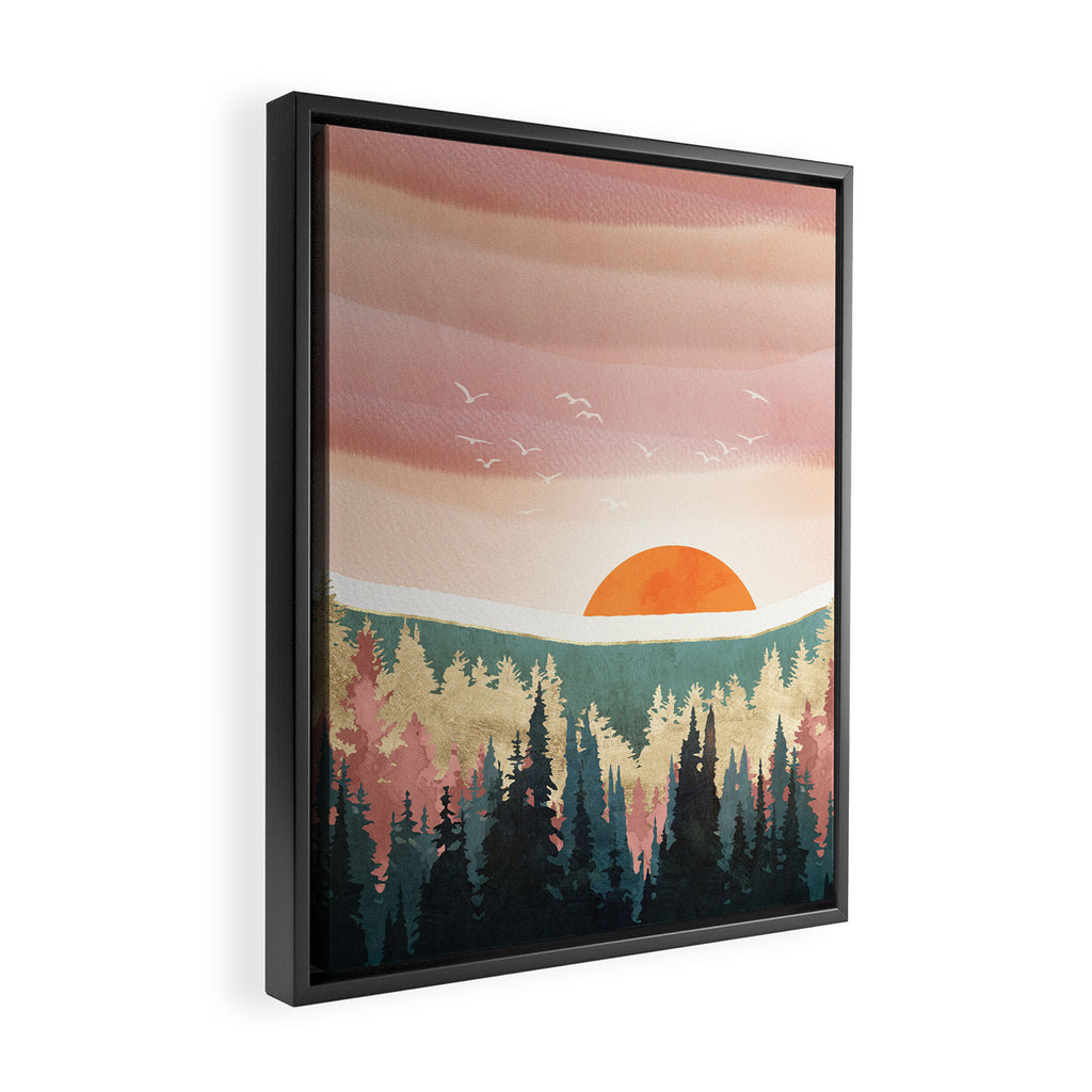Dusk Calm Framed Canvas Print Gallery Image 2