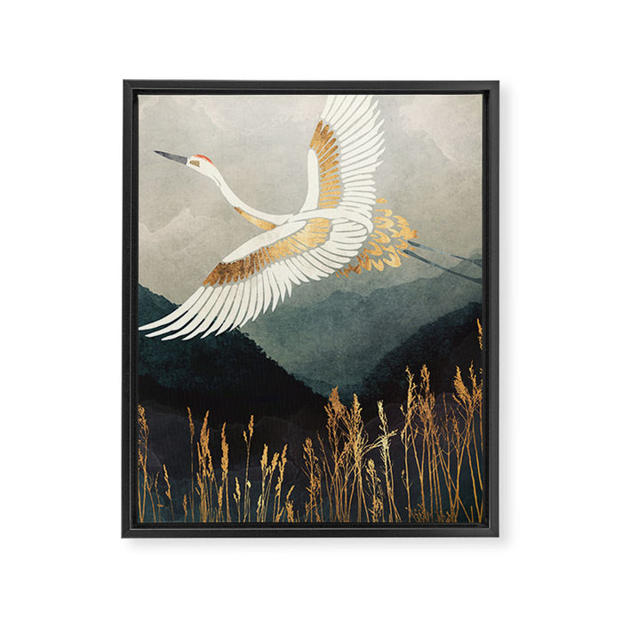 Elegant Flight Framed Canvas Print Gallery Image 1