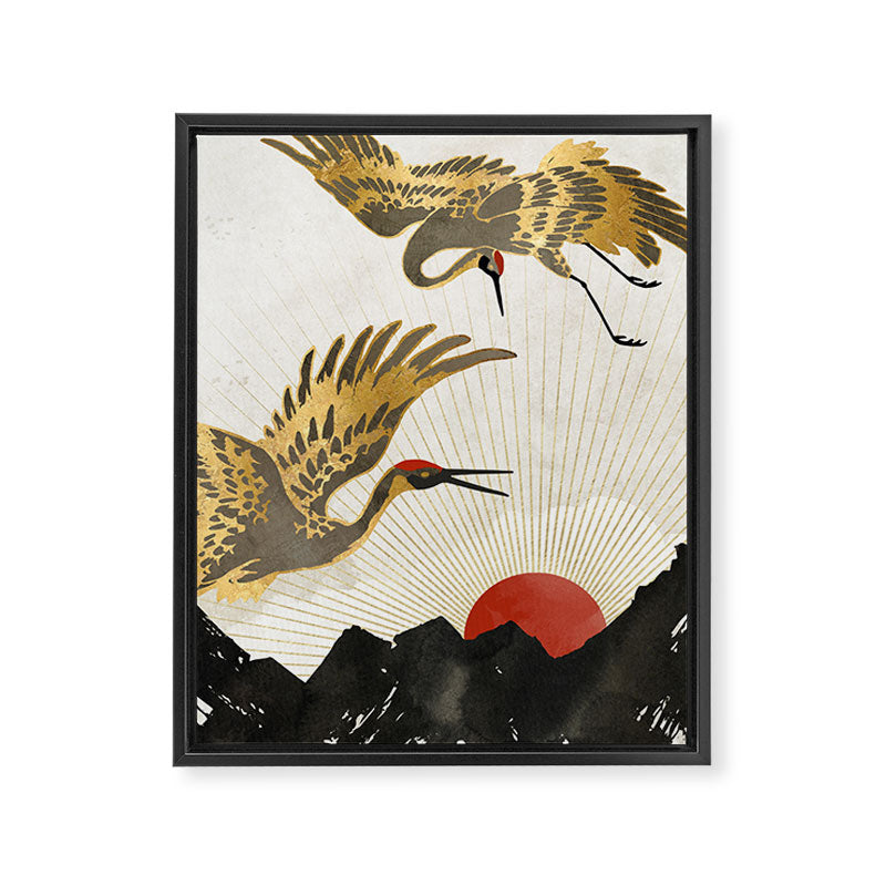 Elegant Flight II Framed Canvas Print Gallery Image 8