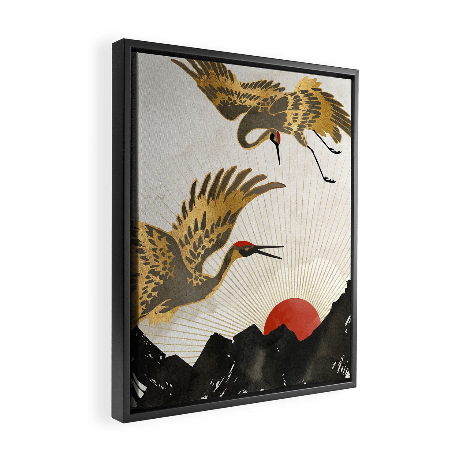 Elegant Flight II Framed Canvas Print Gallery Image 2