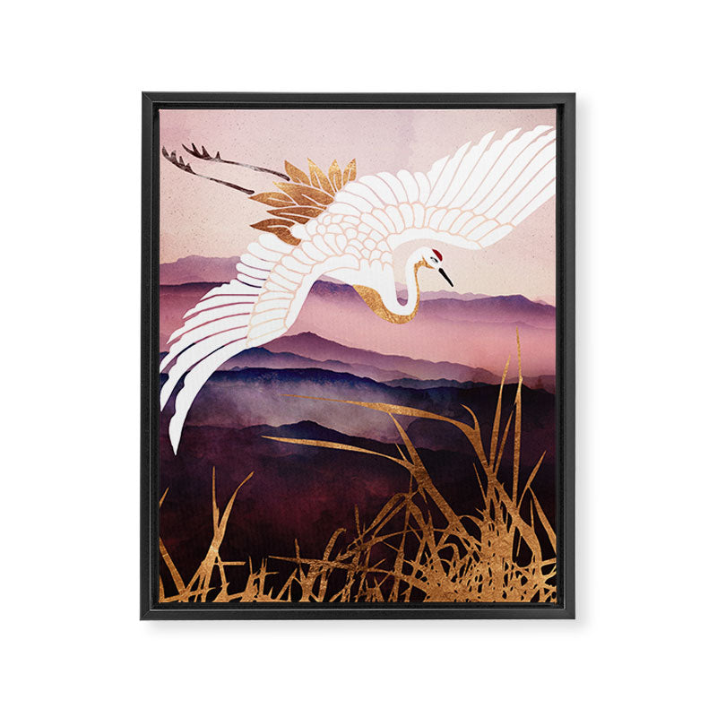 Elegant Flight III Framed Canvas Print Gallery Image 8