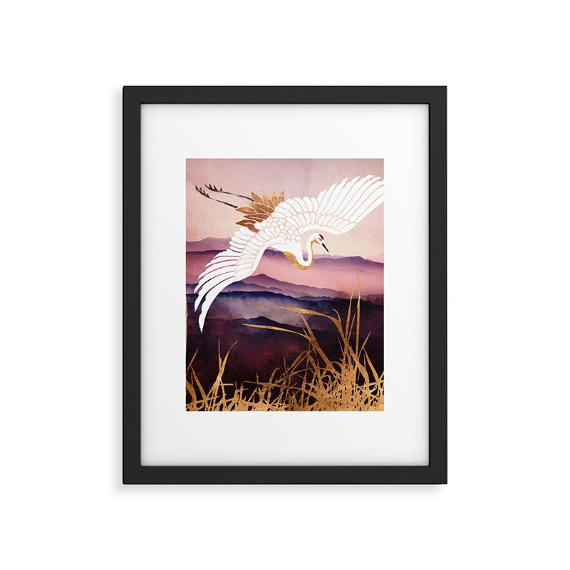 Elegant Flight III Framed Art Print Gallery Image 6