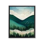 Emerald Hills Framed Canvas Print Gallery Image 8