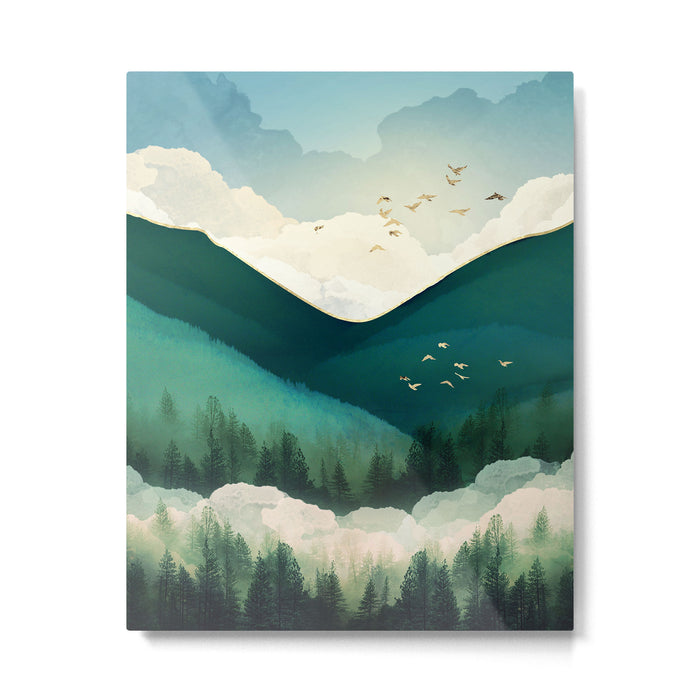 Emerald Hills Metal Print Gallery Image 1