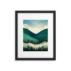 Emerald Hills Framed Art Print Gallery Image 6