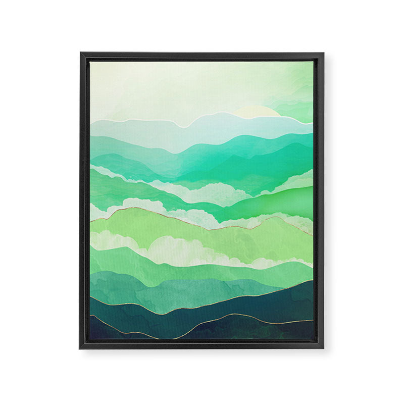 Emerald Spring Framed Canvas Print Gallery Image 8