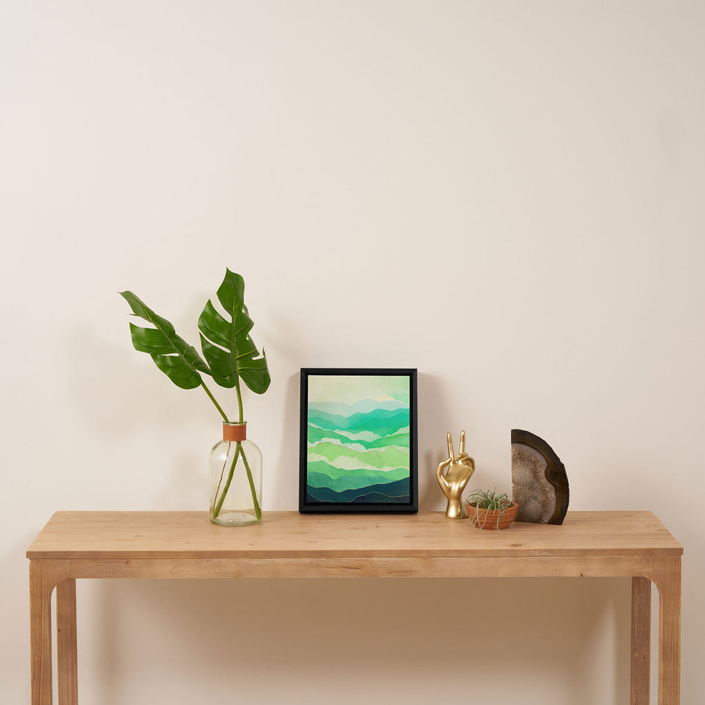 Emerald Spring Framed Canvas Print Gallery Image 4