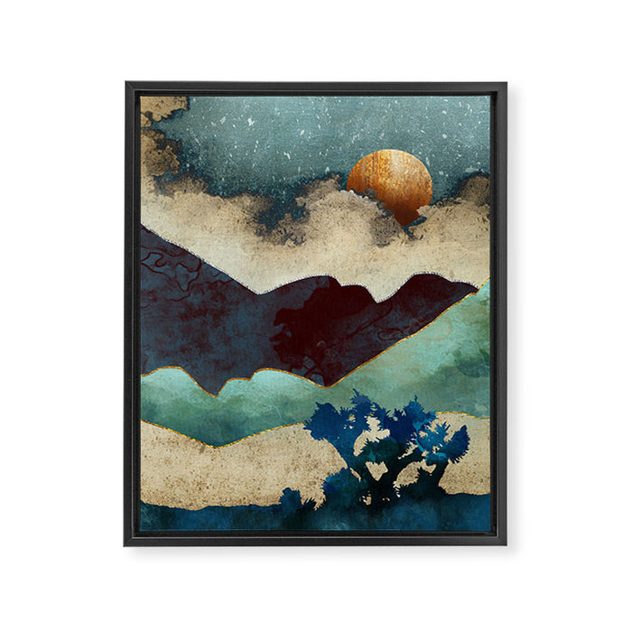 Evening Calm Framed Canvas Print Gallery Image 1