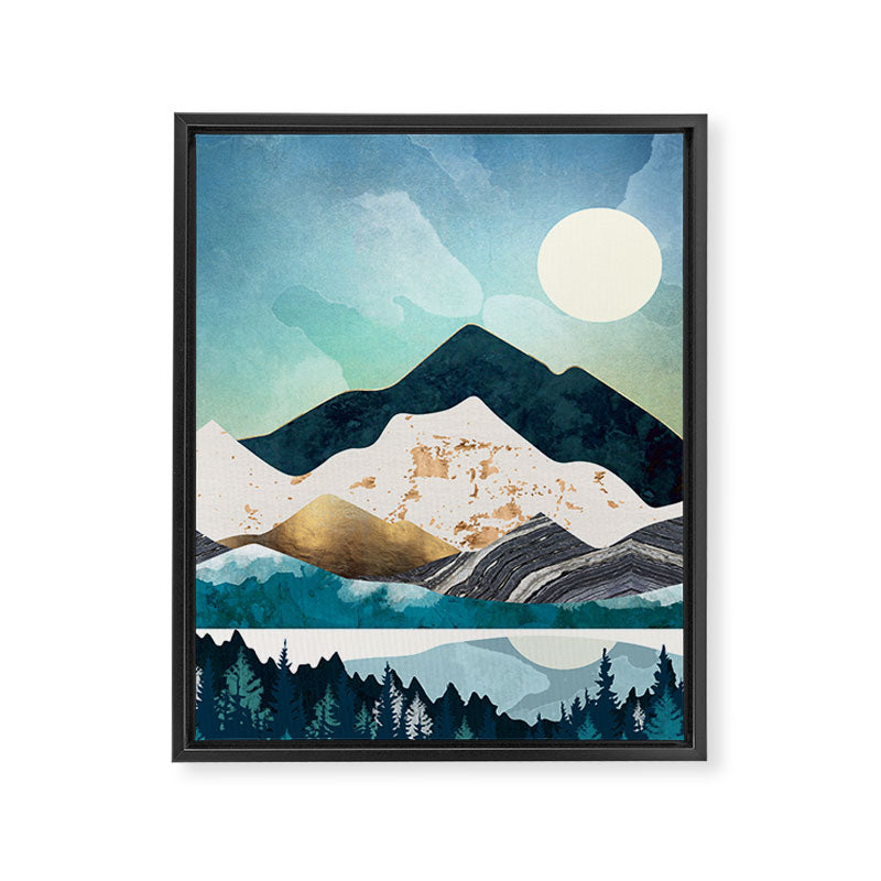 Evening Forest Framed Canvas Print Gallery Image 8