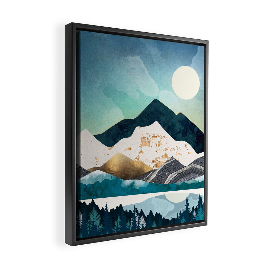 Evening Forest Framed Canvas Print Gallery Image 2