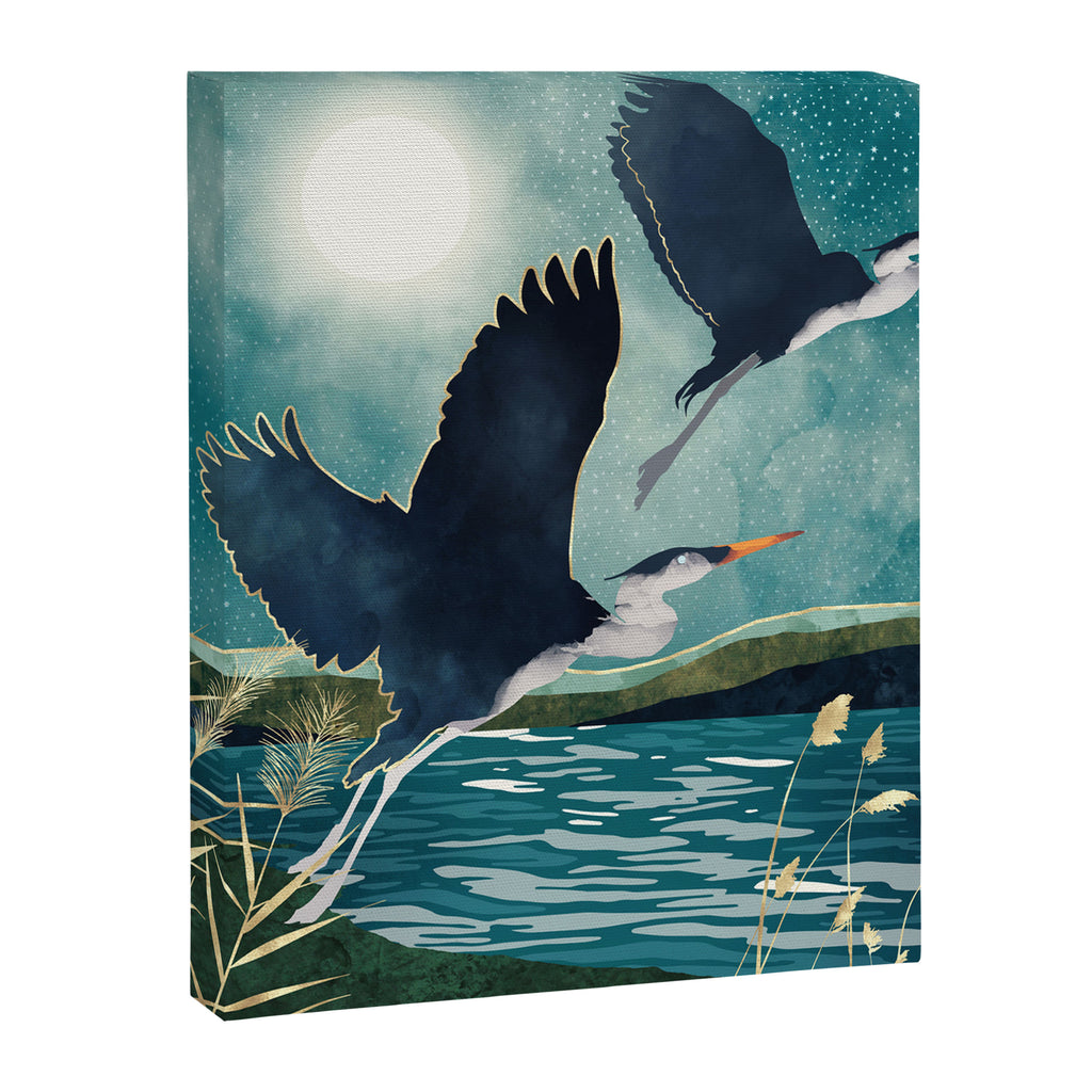 Evening Heron Canvas Print Gallery Image 8