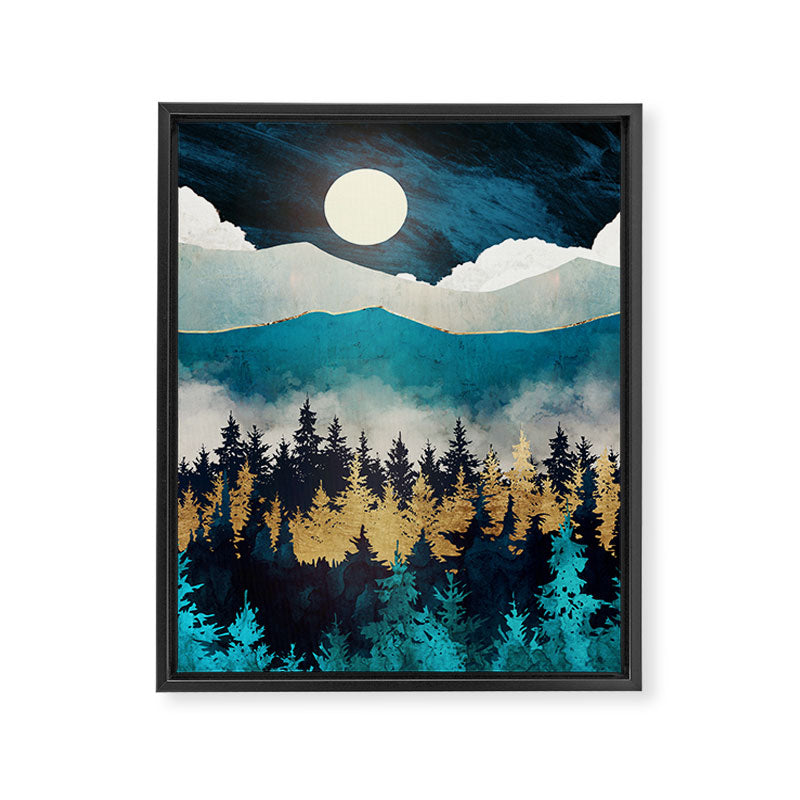 Evening Mist Framed Canvas Print Gallery Image 8