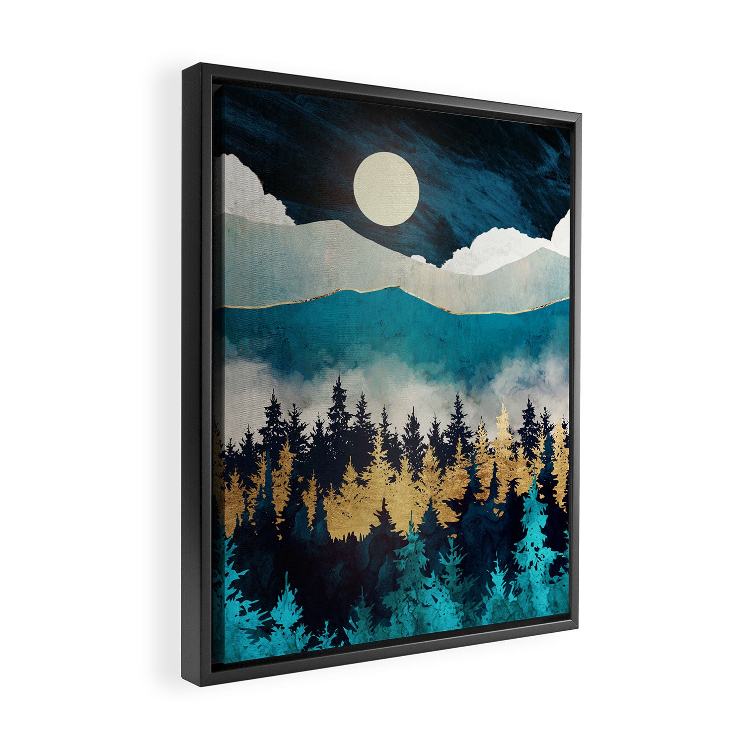 Evening Mist Framed Canvas Print Gallery Image 2