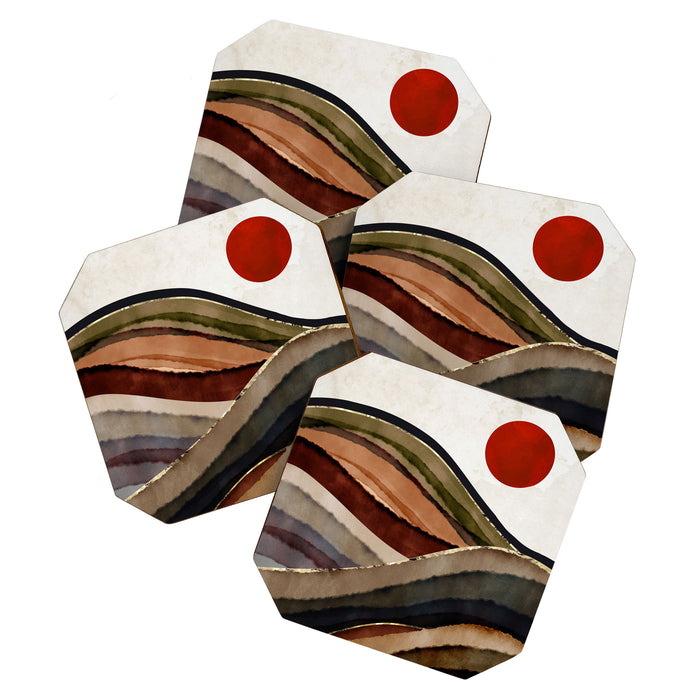 Fall Abstract Coaster Gallery Image 1