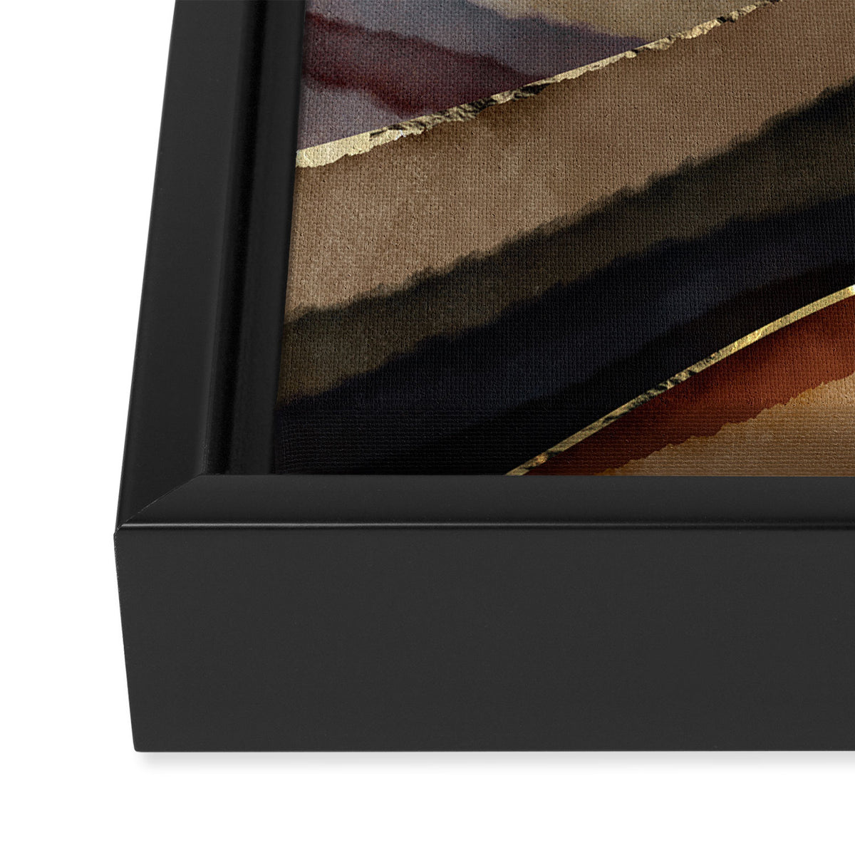Fall Abstract Framed Canvas Print Gallery Image 3