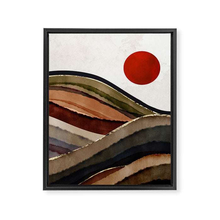 Fall Abstract Framed Canvas Print Gallery Image 1