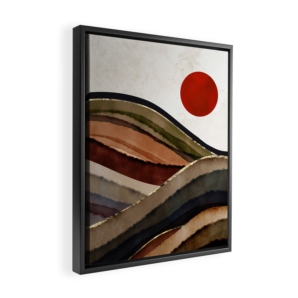 Fall Abstract Framed Canvas Print Gallery Image 2