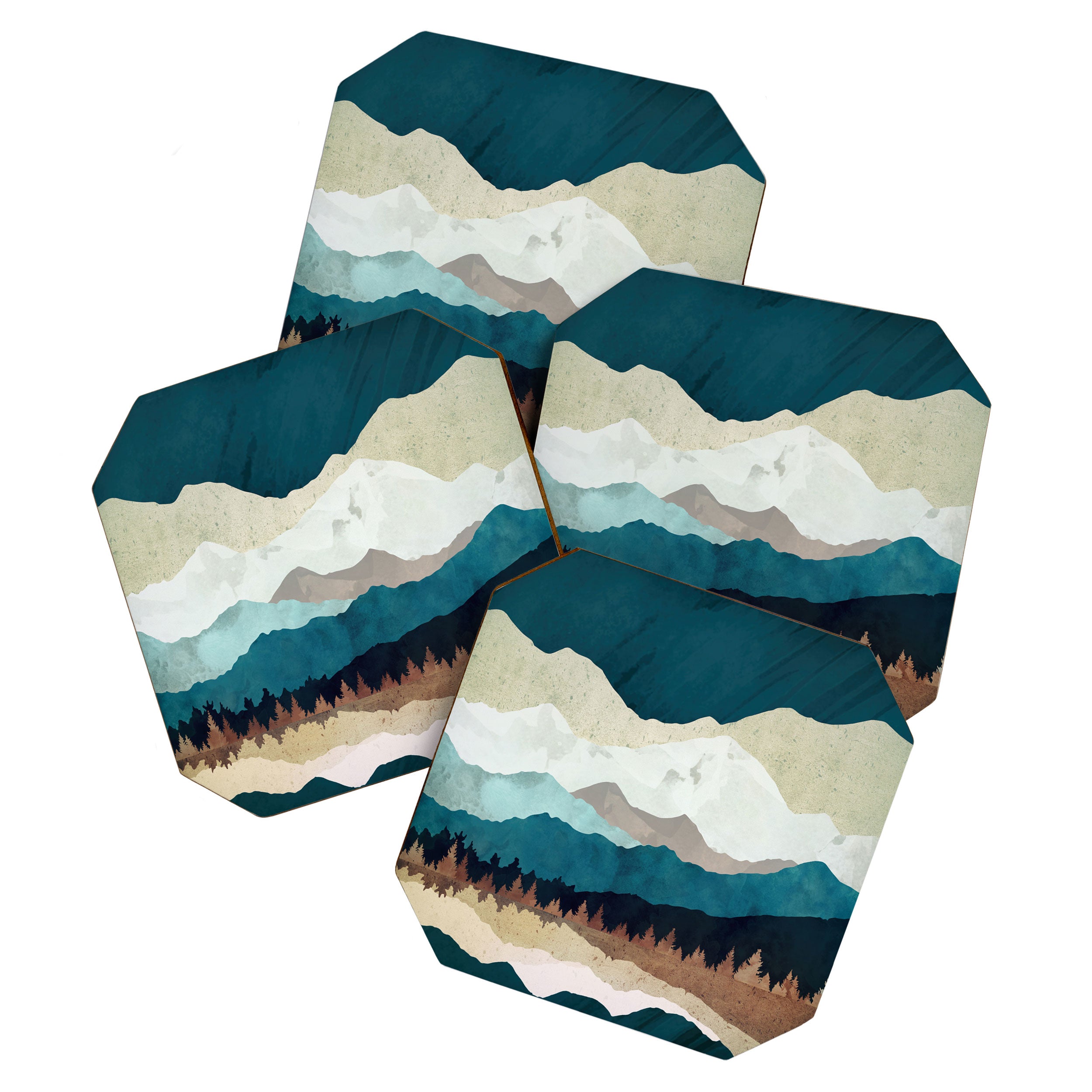 Fall Forest Night Coaster Gallery Image 1