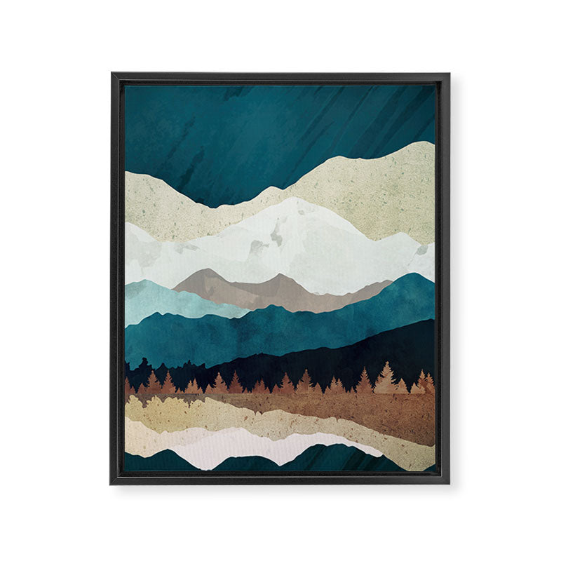 Fall Forest Night Framed Canvas Print Gallery Image 8
