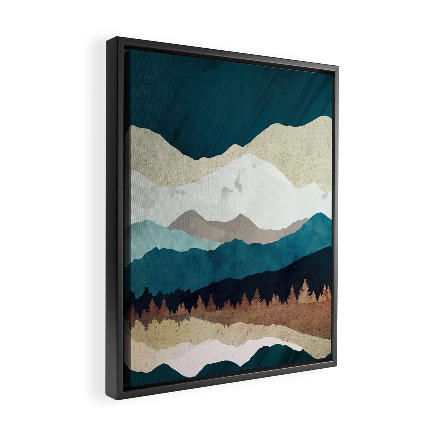 Fall Forest Night Framed Canvas Print Gallery Image 2