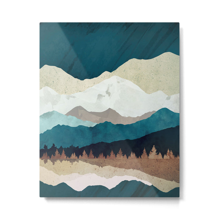 Fall Forest Night Metal Print Gallery Image 1