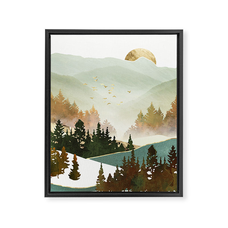 Fall Morning Framed Canvas Print Gallery Image 8