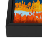 Fall Retro Vista Framed Canvas Print Gallery Image 3