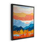 Fall Retro Vista Framed Canvas Print Gallery Image 2