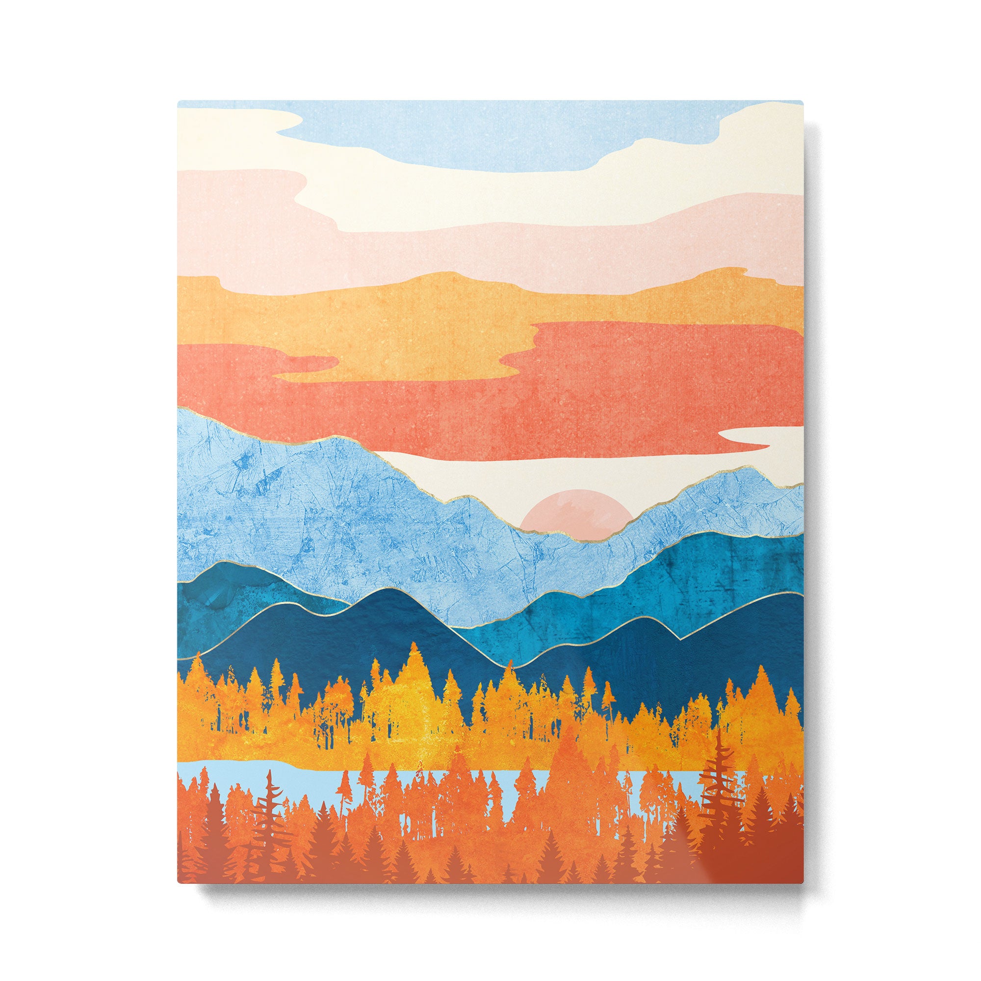 Fall Retro Vista Metal Print Gallery Image 6