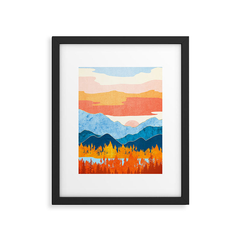 Fall Retro Vista Framed Art Print Gallery Image 6