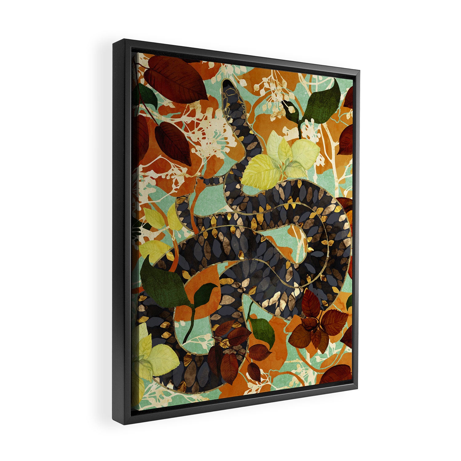 Fall Serpent Garden Framed Canvas Print Gallery Image 2
