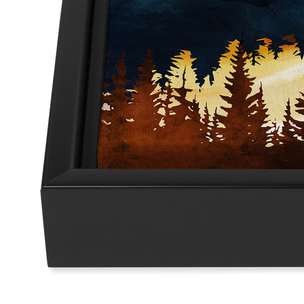 Fall Sunset Framed Canvas Print Gallery Image 3
