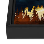 Fall Sunset Framed Canvas Print Gallery Image 3