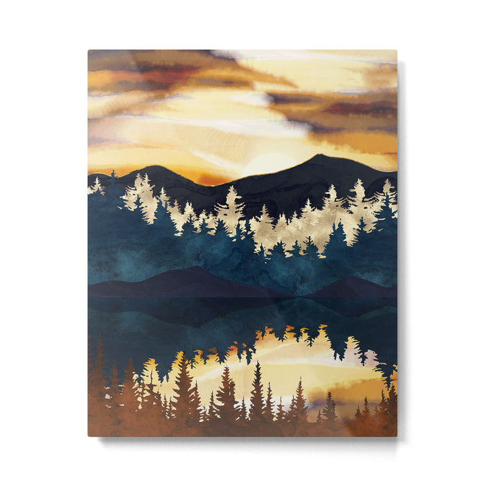 Fall Sunset Metal Print Gallery Image 1