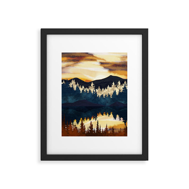 Fall Sunset Framed Art Print Gallery Image 6