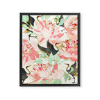 Floral Cranes Framed Canvas Print Gallery Image 8