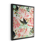 Floral Cranes Framed Canvas Print Gallery Image 2