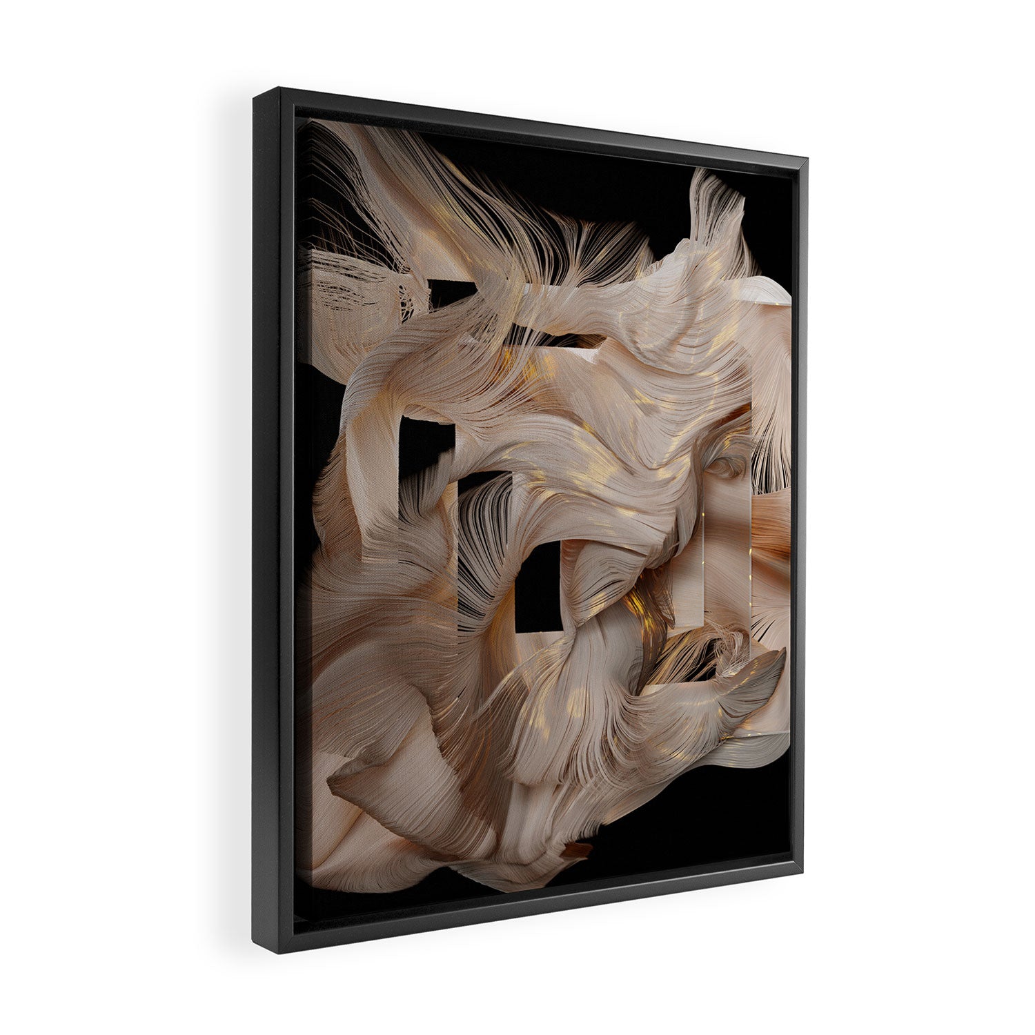 Flow Abstract II Framed Canvas Print Gallery Image 2