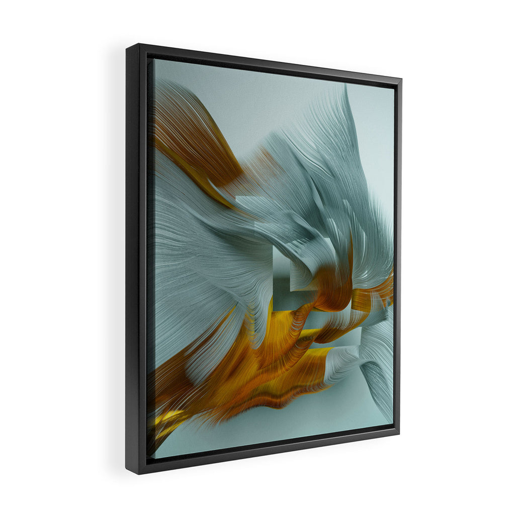 Flow Abstract IX Framed Canvas Print Gallery Image 2