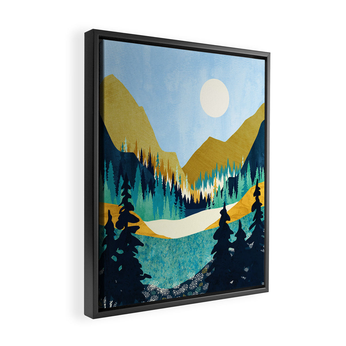 Flower Vista Framed Canvas Print Gallery Image 2