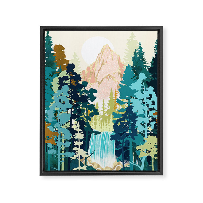 Forest Falls Framed Canvas Print Gallery Image 8